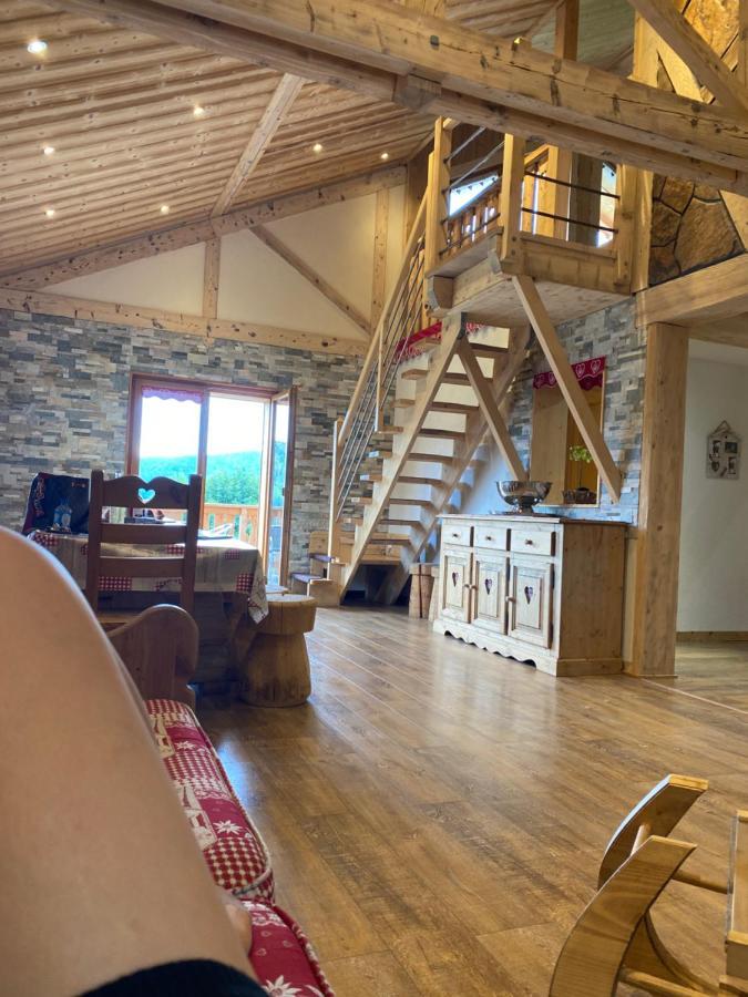 Chalet Spa Le Diamant Nathalie Mn La Rouge La Bresse Exterior foto
