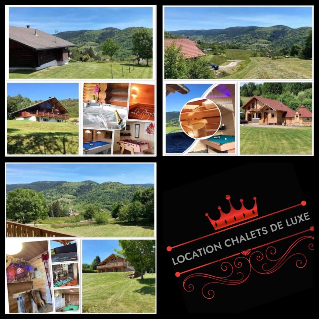 Chalet Spa Le Diamant Nathalie Mn La Rouge La Bresse Exterior foto